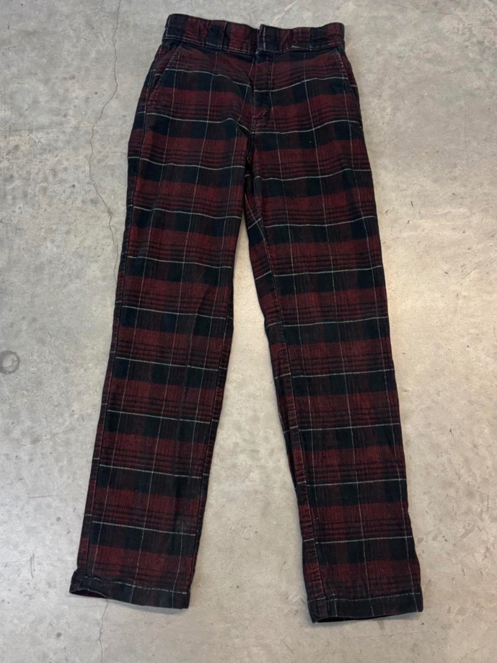 Dickie Plaid Grunge Pant W25